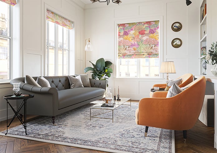 Kolkata Velvet, Summer Haze - Motorised Roman Blind - Image 6